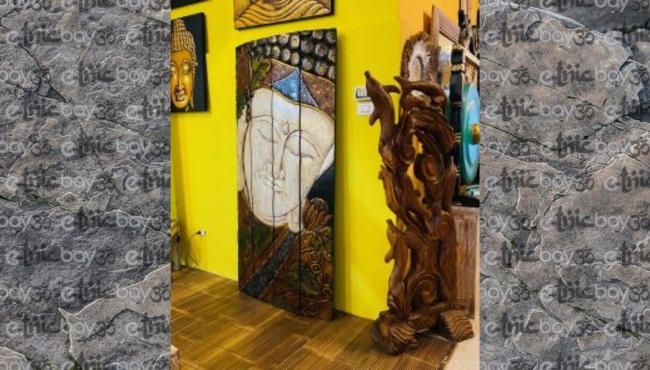 Separ Etnico il legno con Buddah decorativo